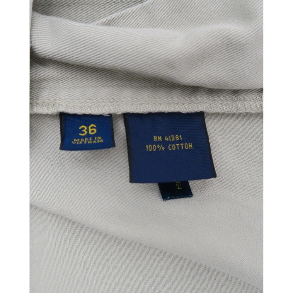 Polo‎ Ralph Lauren Mens Khaki Chino Shorts Size 36 Tan Cotton Twill Flat Front